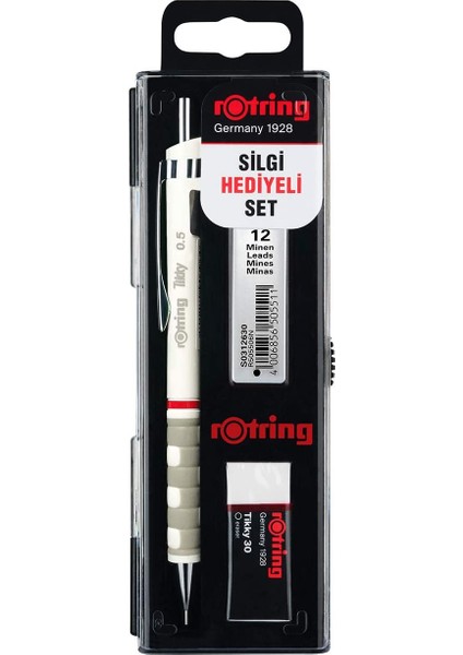 Rotrıng Okul Seti Tıkky 0.5 Bordo + Silgi + Min