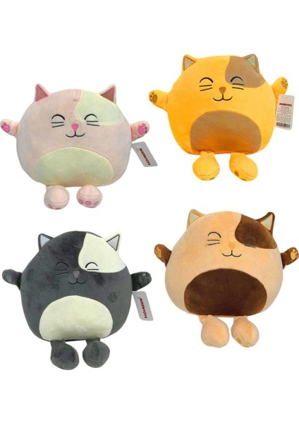 Seçtim Aldım Pelüş Yastık Tombik Kedi 35 cm