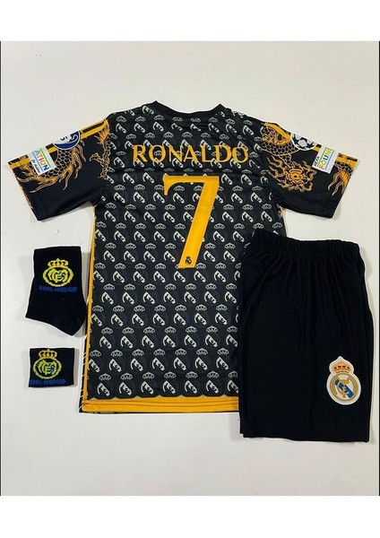 R.madridd 2024/25 Yeni Sezon Cristiano Ronaldo Konsept Çocuk Forması 4'lü Set (Armalı)