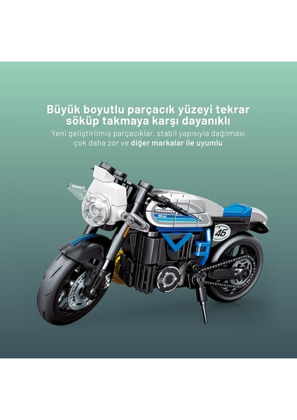 Yamaha V-Max Motosiklet Yapı Bloğu Seti - 203 Parça fırsatları