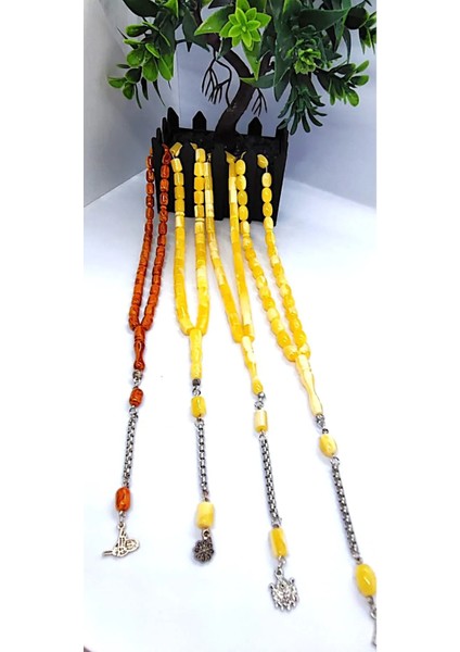 Mis Kokulu Beyrut Damla Kehribar 4'lü Tesbih Seti-Hediyelik Aksesuar Tesbih Seti fırsatları