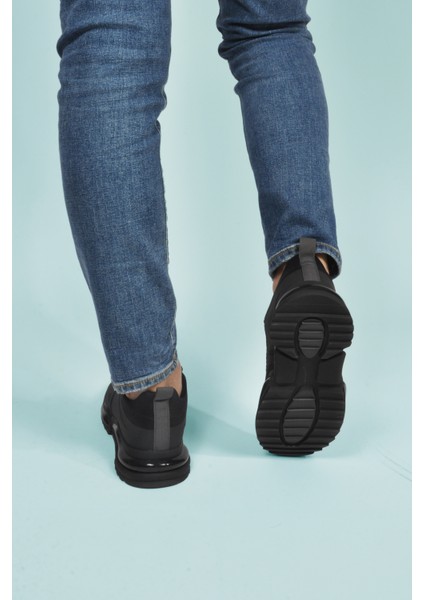 Siyah Bağcıklı Hafif Esnek Erkek Spor Ayakkabı Than 836 M indirimleri