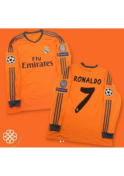 R.madridd 2013/14 Sezonu Cristiano Ronaldo Nostalji Forması (Orange)