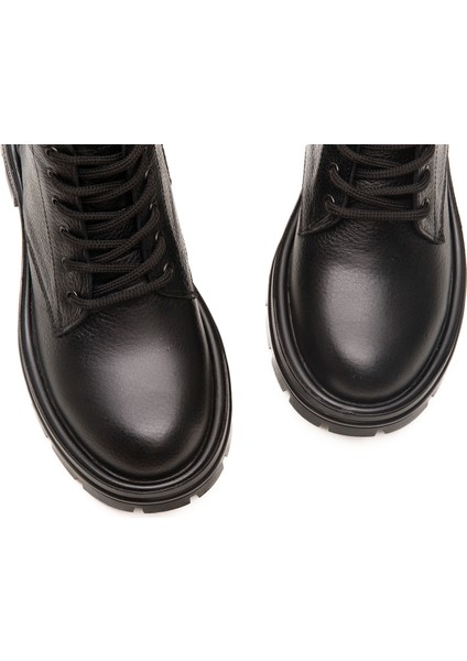 Hakiki Deri Kauçuk Kaymaz Taban Kadın Postal Bot