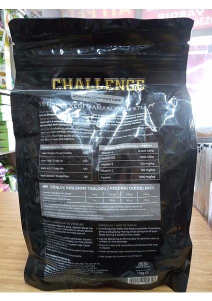 Yetişkin Kedi Kuru Mama Kuzu Etli 1 KG 3 ADET fiyatları