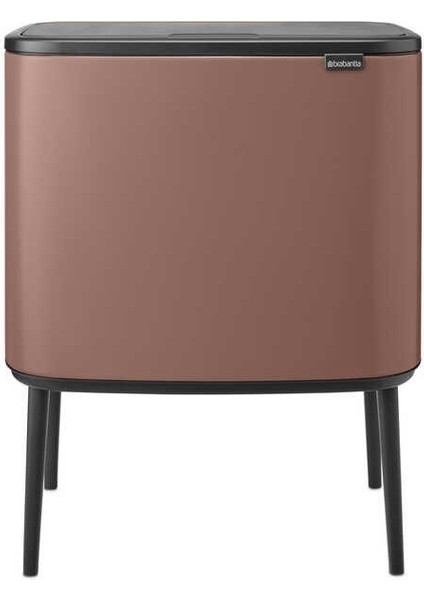 Bo Satın Taupe Dokunmatik Çöp Kutusu 11+23L