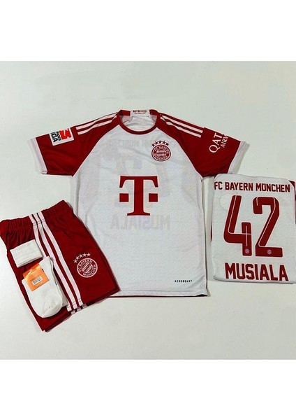 B.a.y.e.r.n/m.ü.n.i.h 2023-24 Sezon Jamal Musiala Iç Saha Çocuk Forması 4'lü Set fiyatları
