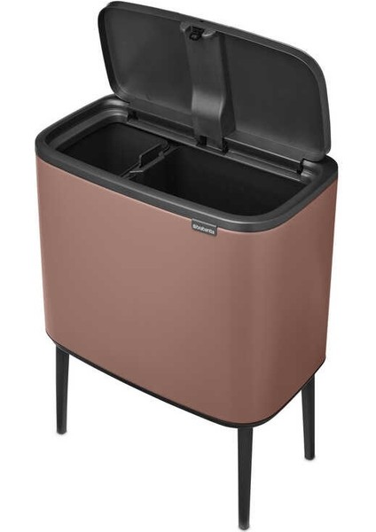 Bo Satın Taupe Dokunmatik Çöp Kutusu 11+23L fiyatları