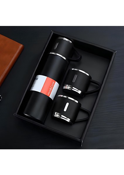 Kişiye Özel Isimli Paslanmaz Çelik Termos 3 Bardaklı Termos Seti Çanta Hediyeli fiyatları