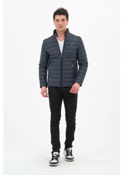 Erkek Lacivert Mont