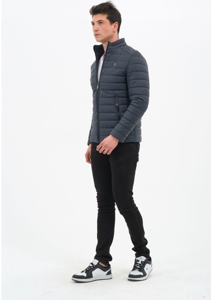 Erkek Lacivert Mont modelleri