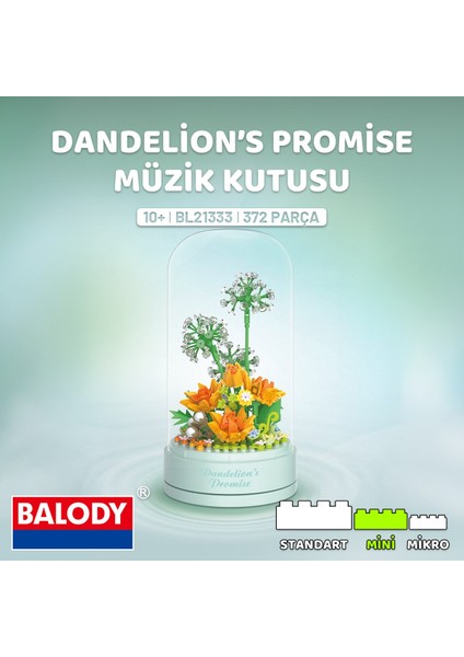 Dandelion’s Promise Müzik Kutusu Yapı Bloğu Seti – 372 Parça fiyatları