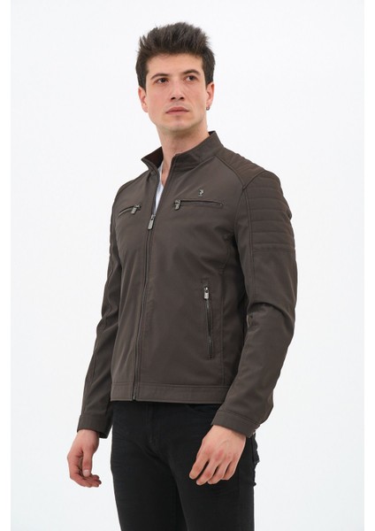 Erkek Kahverengi Mont