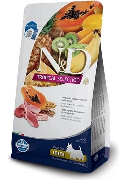 Tropical Adult Mini Kuzulu Köpek Maması 1.5 kg modelleri