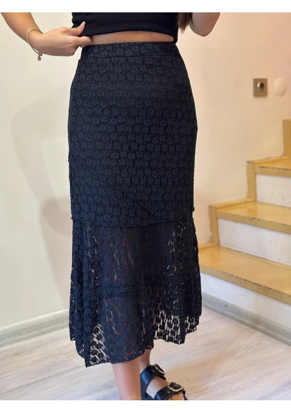 Dantel Detaylı Tül Etek fiyatları