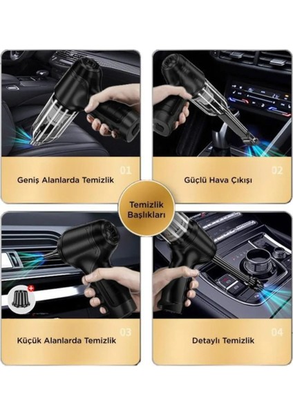 Mini Çok Fonksiyonlu Üflemeli Şarjlı Araç Süpürgesi El Süpürgesi 12.000PA fiyatları