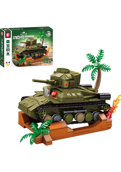 Type 97 Chi-Ha Muharebe Tankı Yapı Bloğu Seti 243 Parça