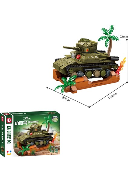 Type 97 Chi-Ha Muharebe Tankı Yapı Bloğu Seti 243 Parça indirimleri
