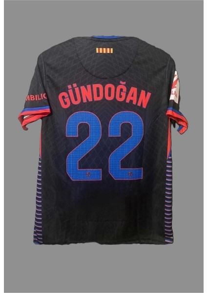 Barcelona 2024/25 Yeni Sezon Ilkay Gündoğan Deplasman Forması (BLACK)7456784745