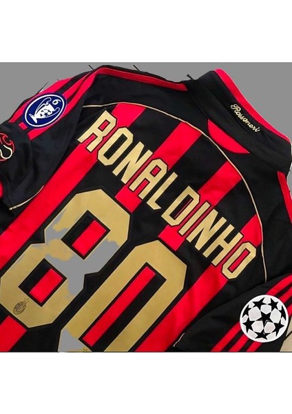 Ronaldinho 88 Numara 2007 Sezonu M'ilan Efsane Yetişkin Nostalji FORMASI(RED)6453764587658