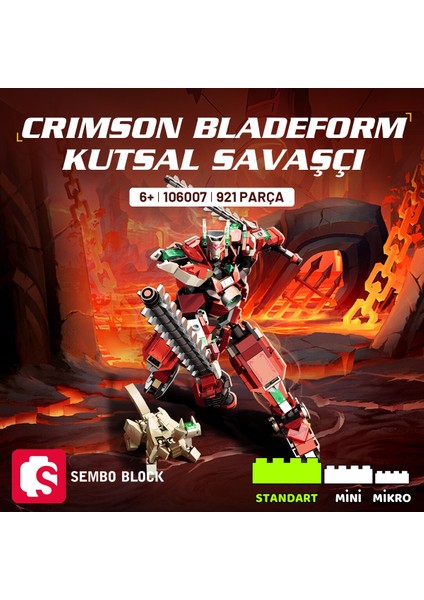Crimson Bladeform Kutsal Savaşçı Yapı Bloğu Seti - 921 Parça fiyatları