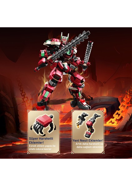 Crimson Bladeform Kutsal Savaşçı Yapı Bloğu Seti - 921 Parça modelleri