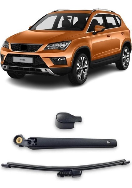 Seat Ateca 2016-2023 Arka Cam Silecek Kolu ve Süpürgesi Kapak Takım 6R6955707B