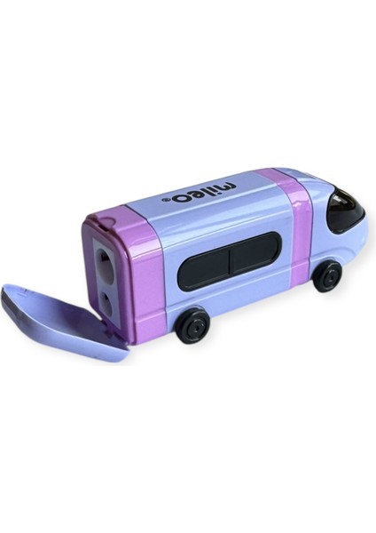 Mileo Hızlı Tren Şeklinde Çift Bıçaklı Silgili Kalemtraş, Pastel Renkler modelleri