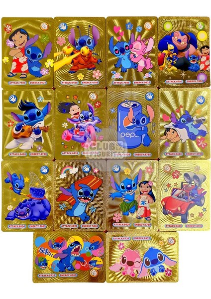 Lilo & Stitch Vmax Gold Card Tcg Dx Gx Altın Esnek Oyuncu & Koleksiyon Kartı 55 Adet Ingilizce fiyatları
