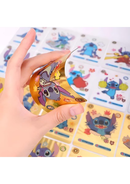 Lilo & Stitch Vmax Gold Card Tcg Dx Gx Altın Esnek Oyuncu & Koleksiyon Kartı 55 Adet Ingilizce fırsatları