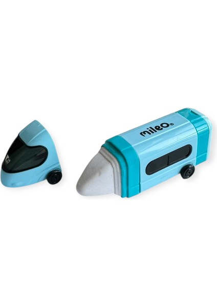 Mileo Hızlı Tren Şeklinde Çift Bıçaklı Silgili Kalemtraş, Pastel Renkler fırsatları