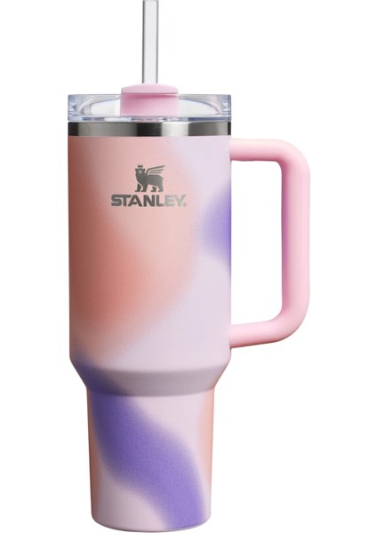 The Quencher H2.0 Flowstate™ Tumbler 40 Oz | Rose Petal Motion Pipetli Termos 1,18 Litre