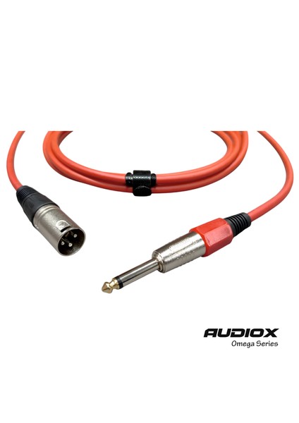 Audıox Omega Series 6.3 mm Jak – Xlr Erkek Enstrüman Kablosu | Profesyonel Ses ve Stüdyo Kullanımı fiyatları