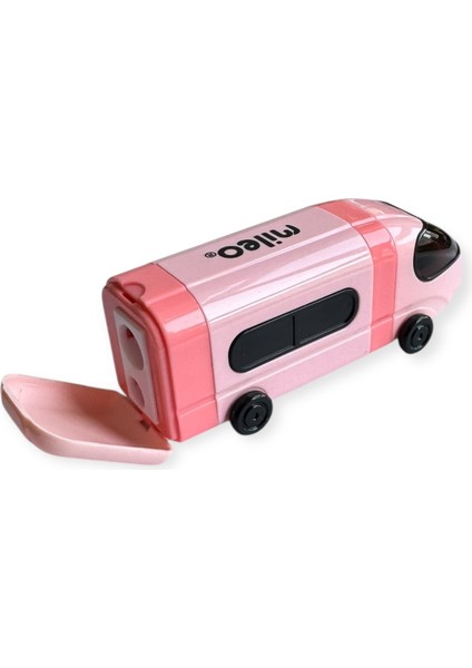 Mileo Hızlı Tren Şeklinde Çift Bıçaklı Silgili Kalemtraş, Pastel Renkler modelleri