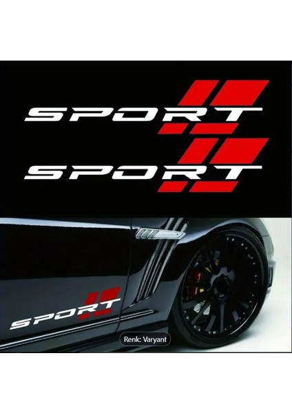 Araç Yan Kapı Sport Sticker – Spor Şerit ve Yazı Tasarım