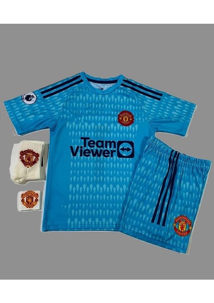 David De Gea 2022-23 Sezonu Manchester/united Çocuk Kaleci Forması 4'lü Set fiyatları