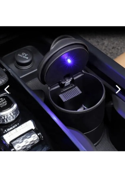 Ford Fiesta Uyumlu Mavi Işıklı Kapaklı Küllük-Kumbara