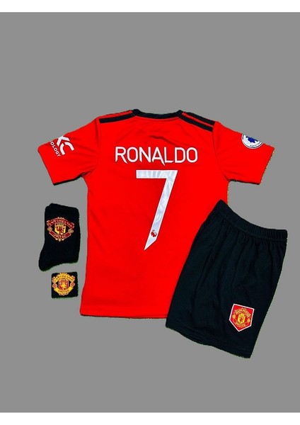 Cristiano Ronaldo 2021-22 Sezonu Manchester/united Çocuk Forması 4'lü SET34