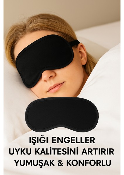 2'li Işığı Geçirmez Yumuşak Rahat Uyku Bandı Uyku Gözlüğü Araba Ev Ofis Spa Meditasyon Göz Bandı modelleri