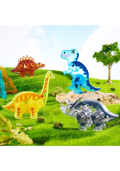 Renkli Magnetic Tiles - Jurassic Macerası fırsatları