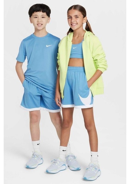 Dri Fıt Multi Swoosh Çoçuk Mavi Şort
