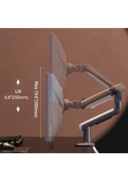 North Bayou A5 (17-50 İnç) Gaming Monitör Standı - (18 kg’a Kadar Monitörlerle Uyumlu) fırsatları