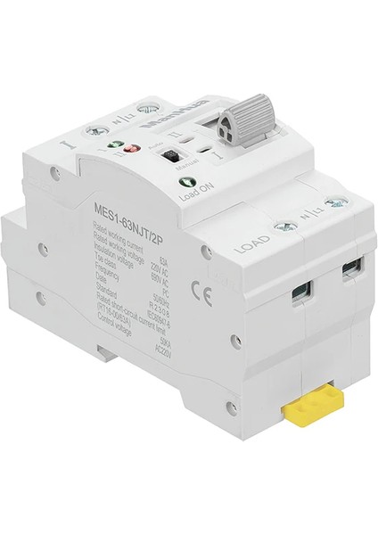 MES1-63NS/2P Ac 220 V 63A 2 Kutuplu Çift Güç Otomatik Transfer Anahtarı Elektrik Anahtarı Pc Tipi Anahtar Ev Din Ray fırsatları