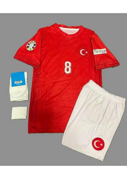 Arda Güler Türkiye Milli Takımı Euro 2024 Deplasman Taraftar Çocuk Forması 4'lü Set fiyatları