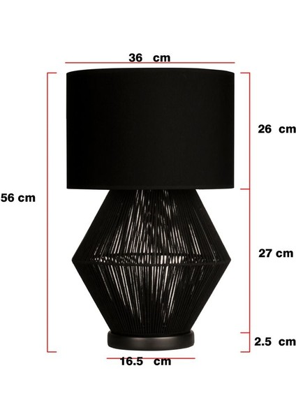 Luna Noir Abajur- Krem Başlık indirimleri