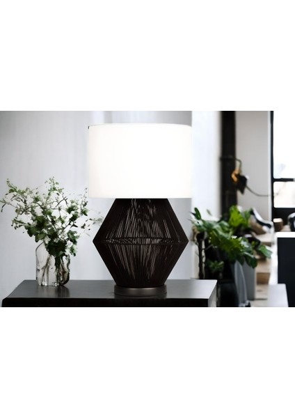 Luna Noir Abajur- Krem Başlık