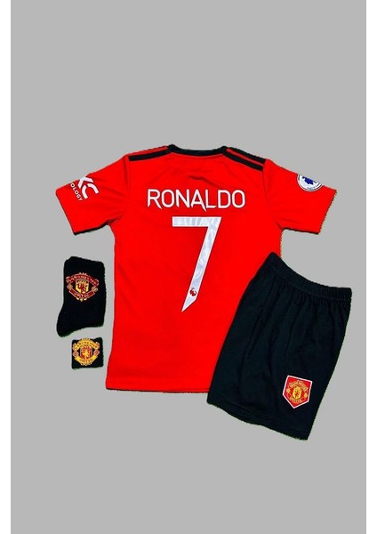 Cristiano Ronaldo 2022-23 Sezonu Manchester United Çocuk Forması 4'lü Set