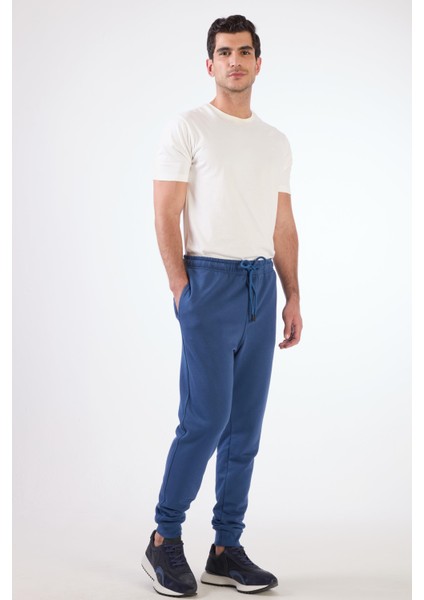 Açık Lacivert Bağcıklı Erkek Regular Fit Eşofman Altı fiyatları