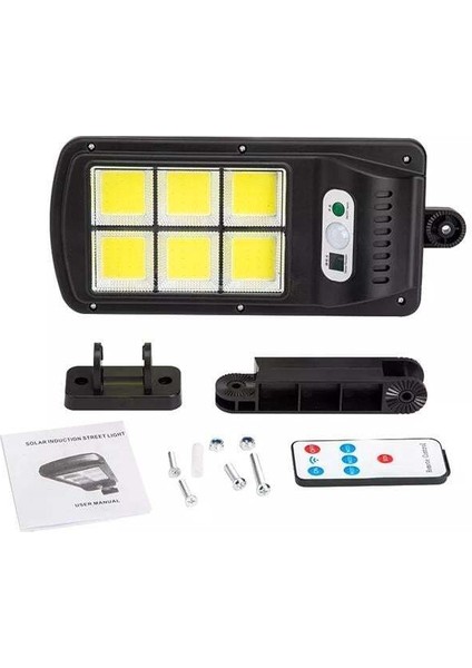 Powermaster W756-6 Hareket Sensörlü 3 Modlu Uzaktan Kumandalı 6 Cob Ledli Solar Lamba modelleri