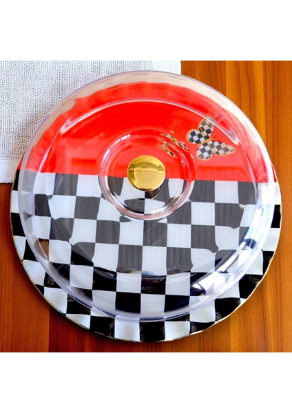 Glore Audra Altın Yaldızlı Tepsi